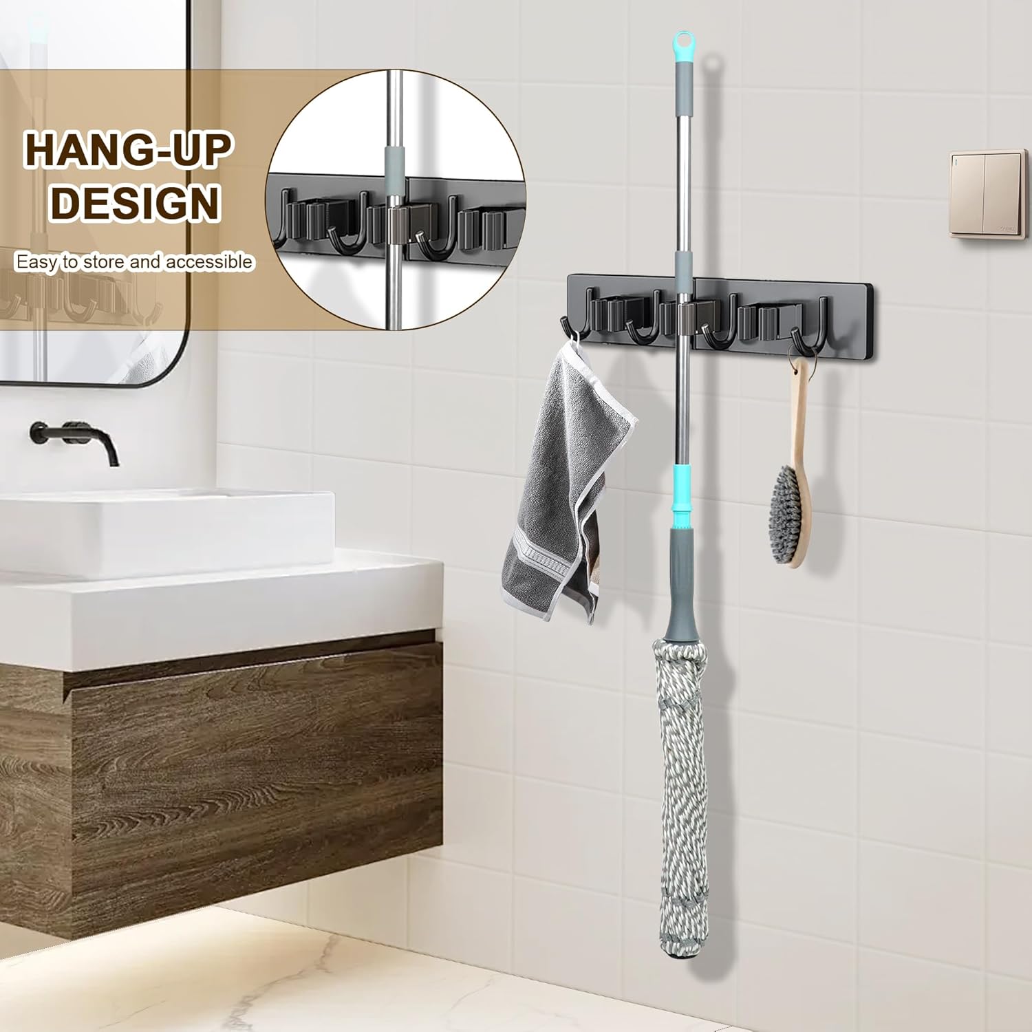 Self Wringing Mop Floor Cleaning, Easy Squeeze Twist Mop, Heavy Duty Wet Mops for Cleaning Hardwood