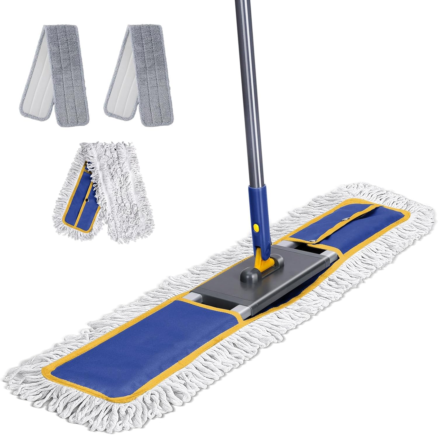 36" Commercial Mop for Floor Cleaning, Masthome Heavy Duty Industrial Mop with 3 Pads, Professional