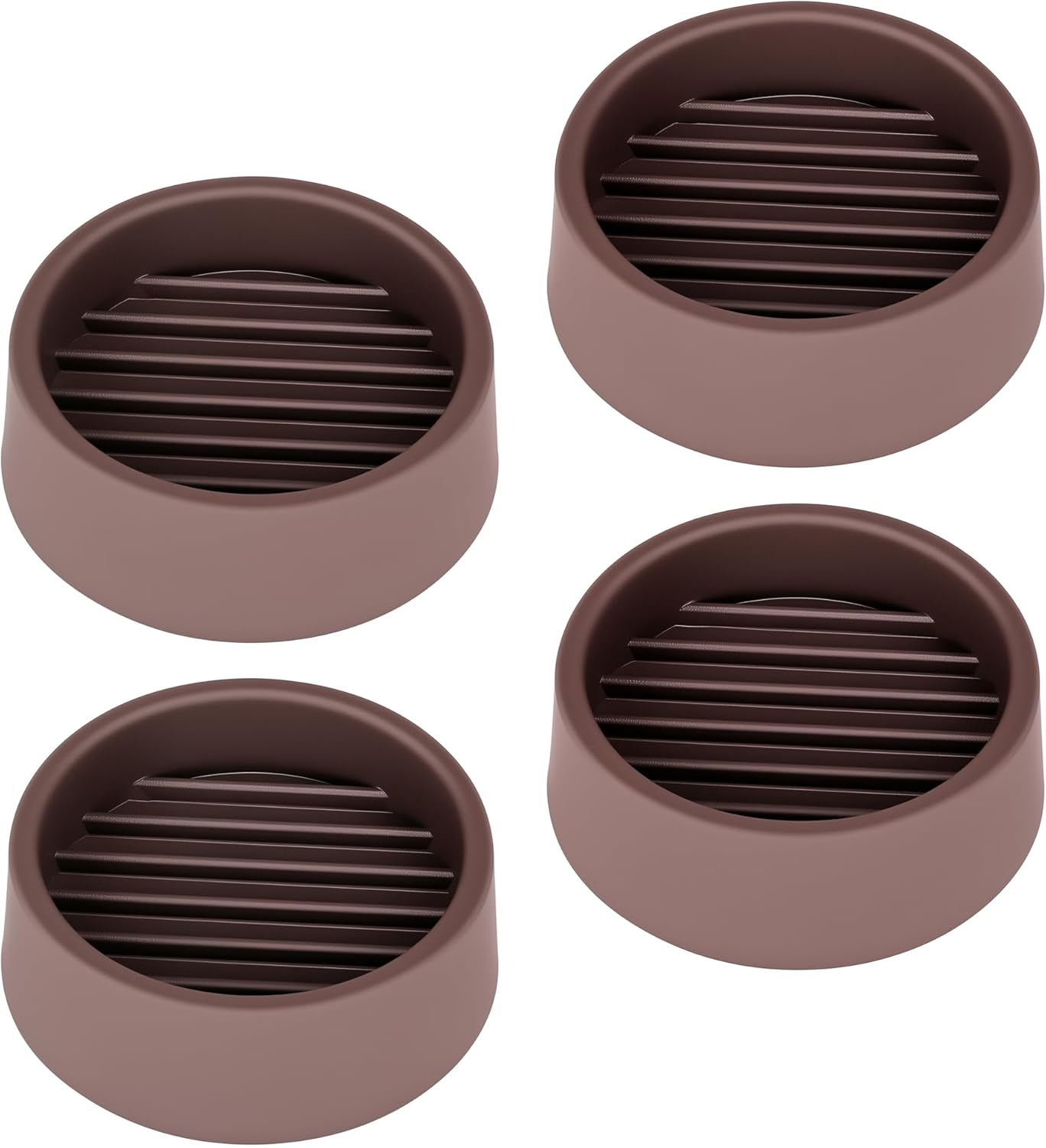 Non Slip Furniture Pads, 1.5” Round Rubber Caster Cups, 4 Pcs Furniture Coasters, Anti-Slip