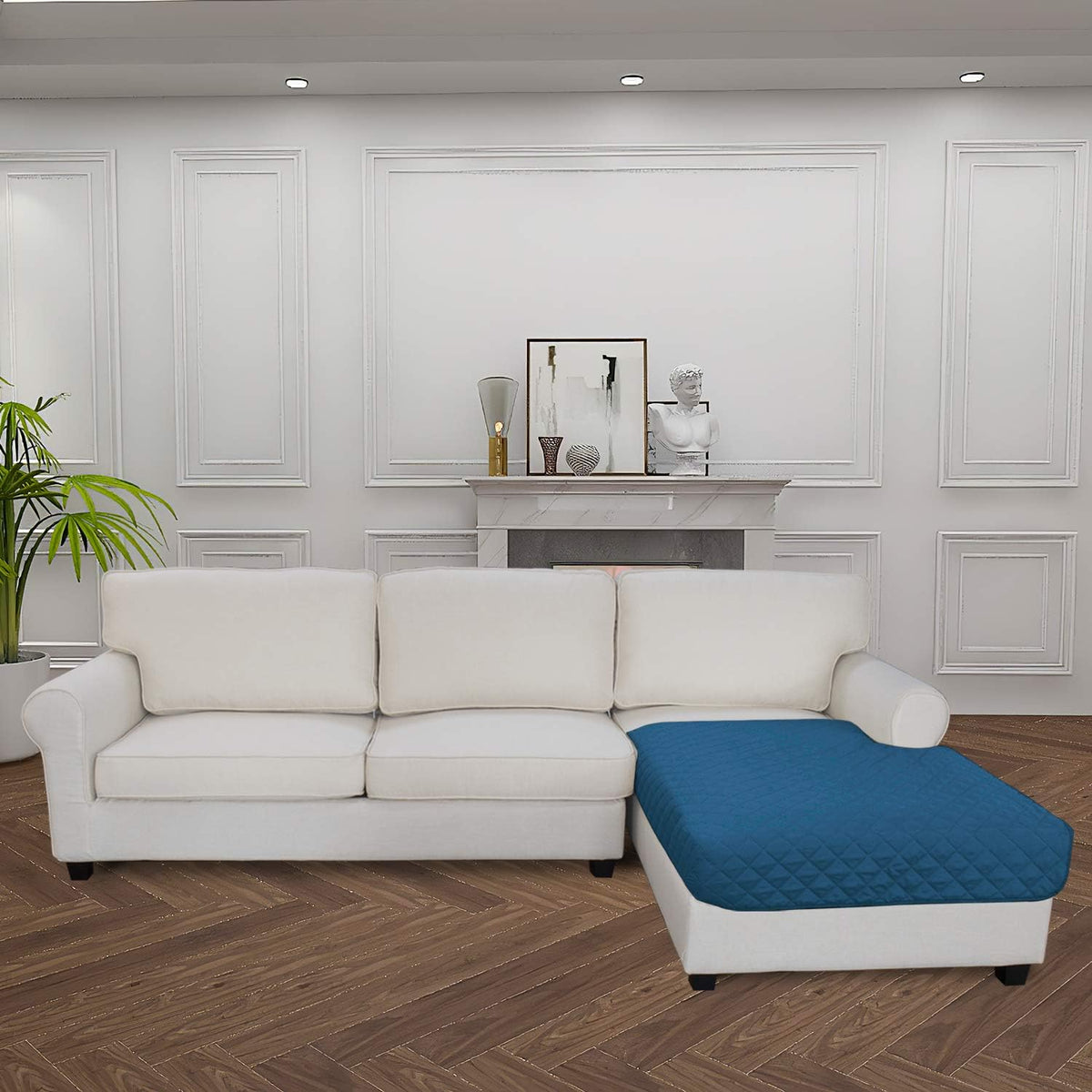 Easy-Going Sectional Couch Covers for Dogs L Shape Sofa Cover Reversible Sofa Slipcover Chaise