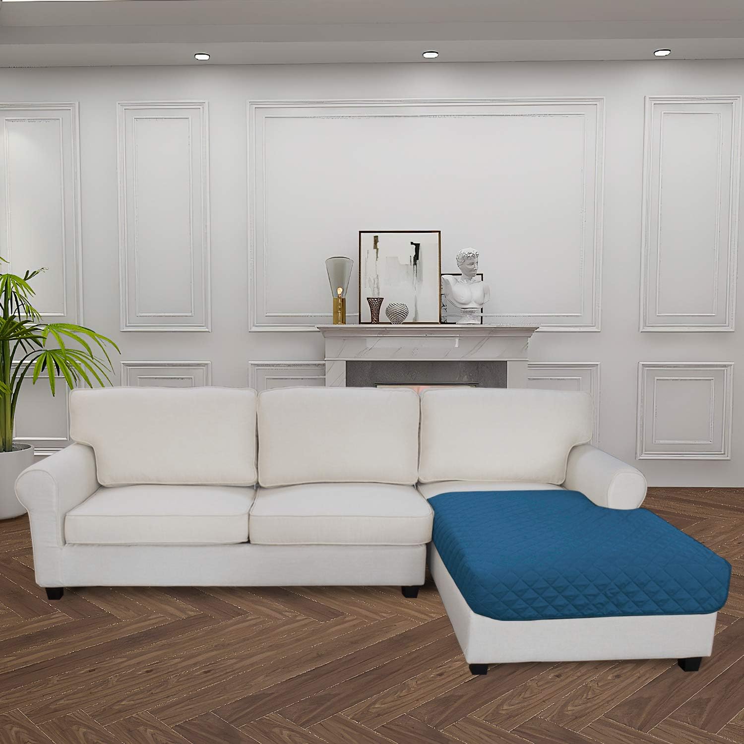 Easy-Going Sectional Couch Covers for Dogs L Shape Sofa Cover Reversible Sofa Slipcover Chaise