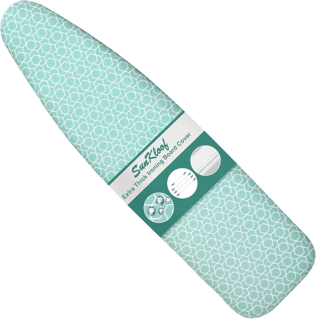 Extra Thick Ironing Board Cover and Pad,15x54 Reflective Silicone Ironing Board Cover Resist