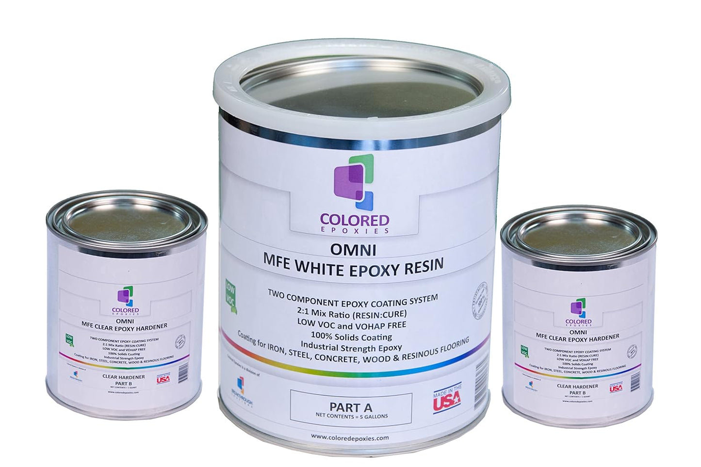 colored epoxies White Epoxy Resin for Bar Tops, Table Tops, Wood, Concrete, Epoxy Art & Crafts 1.5
