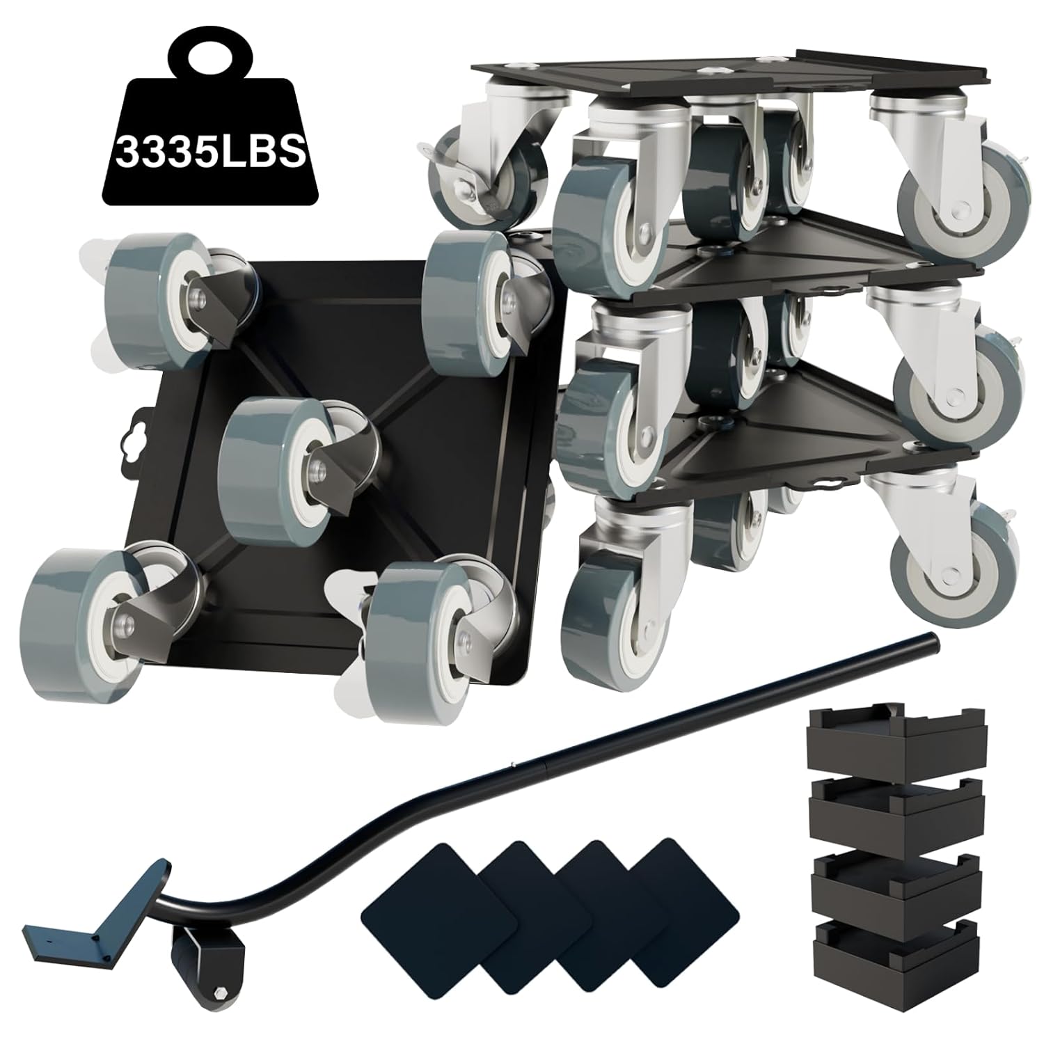 Furniture-Dolly-Furniture-Movers-with-5-Wheels, Furniture Sliders Large Size Carbon Steel Panel