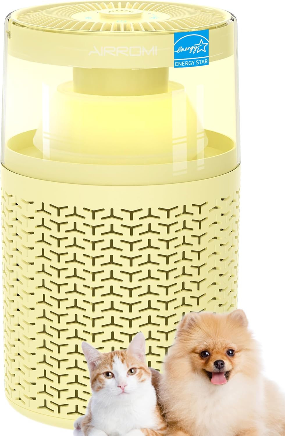 AIRROMI Pet Air Purifier for Home Bedroom Covers 658 Ft²,with Activated Carbon