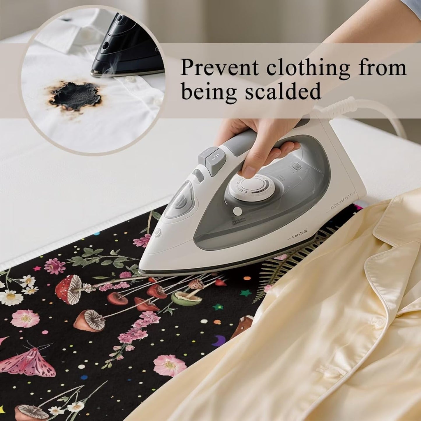 Mushroom Ironing Mat Portable Ironing Pad Blanket for Table Top Heat Resistance Travel Small 32 x