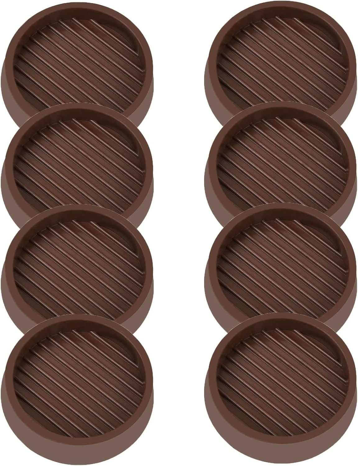 2X2 Round Rubber Caster Cups, Non Slip Furniture Pads, Anti-Slip Gripper, Anti Skid Furniture Feet