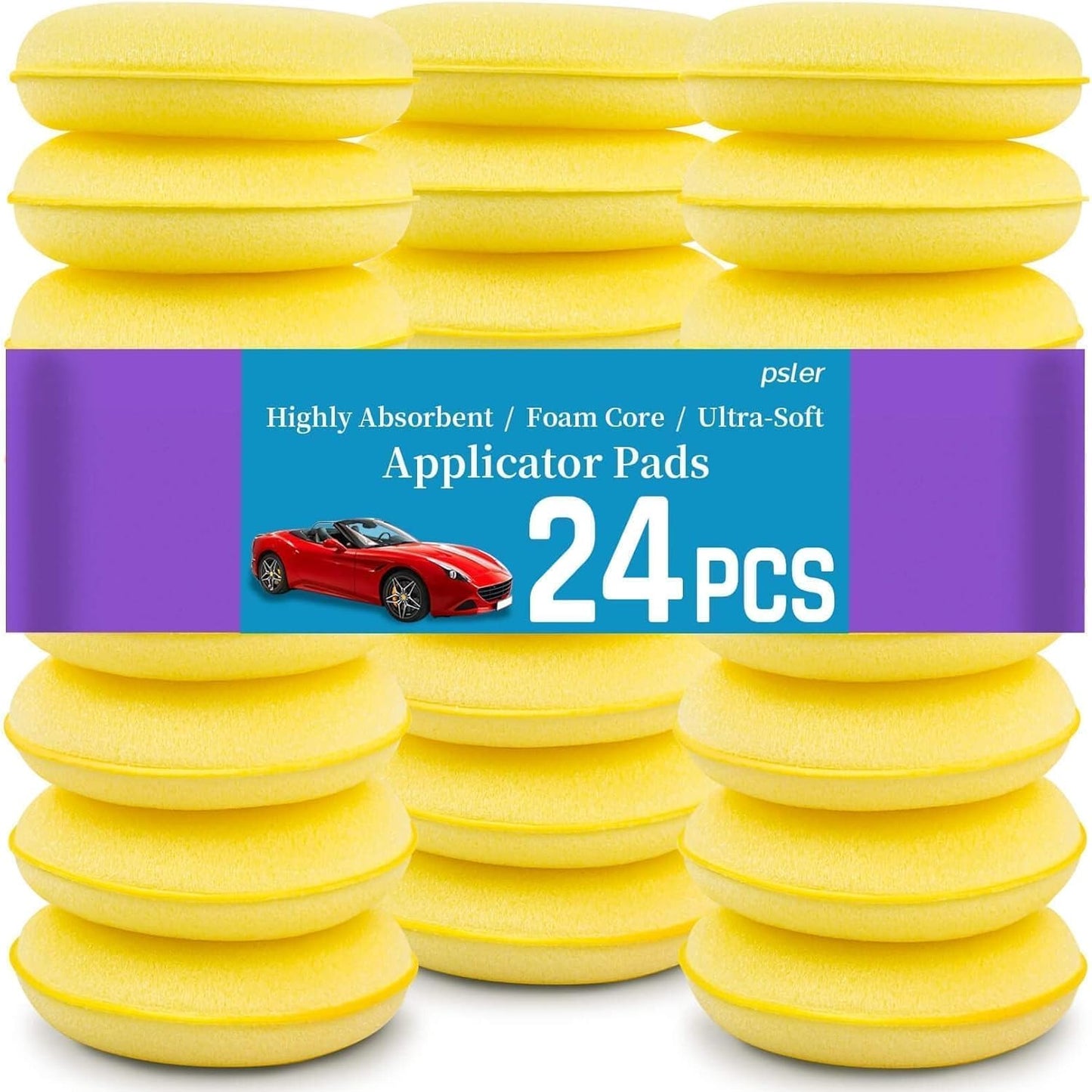 psler Foam Car Wax Applicator Pad Foam Applicator Pads Detailing Round 4 inch Polishing Sponges for
