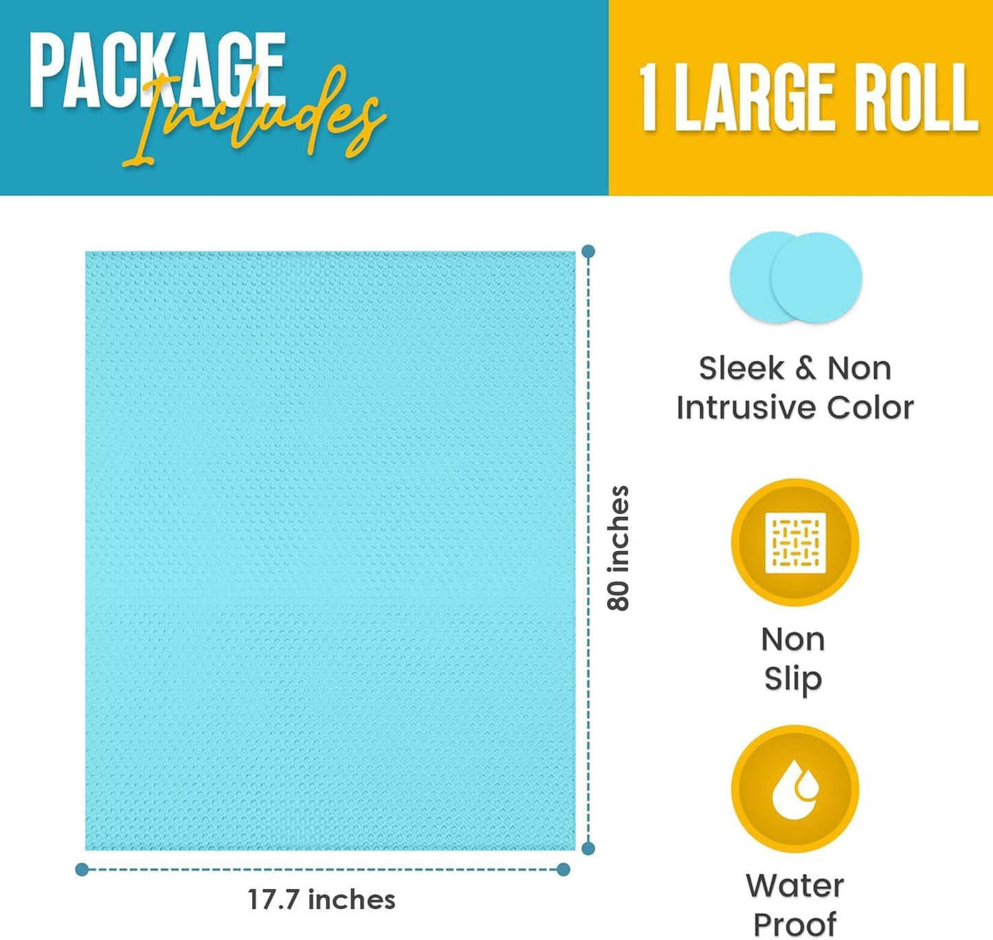 Refrigerator Liners for Shelves by Linda’s Essentials - Easy to Clean Fridge Liner with Spill