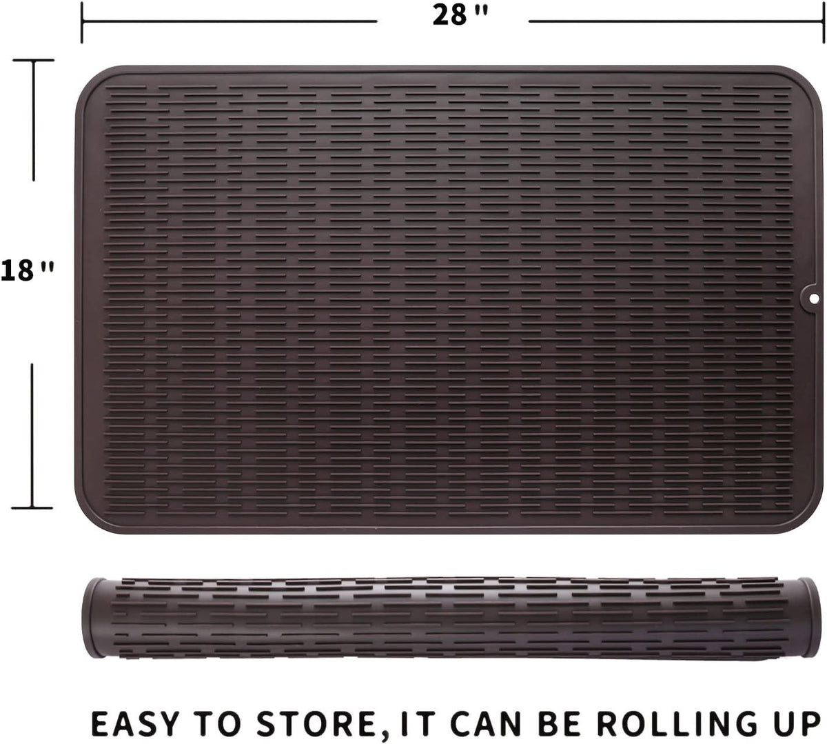 Silicone Dish Drying Mat for Multiple Usage,Easy clean,Eco-friendly,Heat-resistant Silicone Mat for