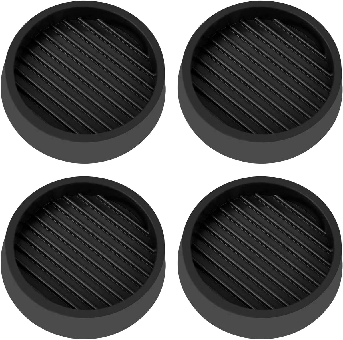 2X2 Round Rubber Caster Cups, Non Slip Furniture Pads, Anti-Slip Gripper, Anti Skid Furniture Feet