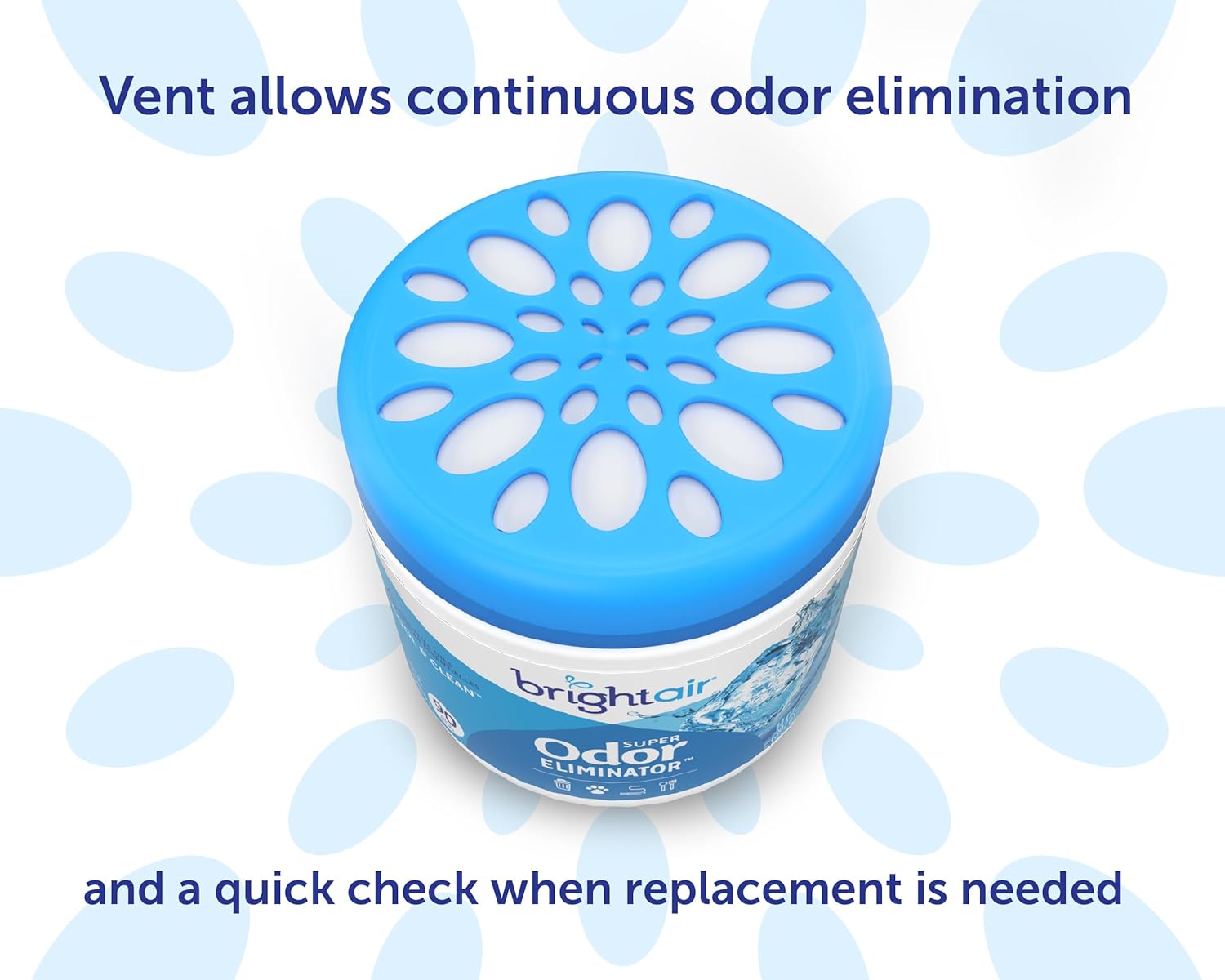 Bright Air 14 oz. Super Odor Eliminator, For Medium-Size Spaces, Cool & Clean Scent, Case of 6,Air