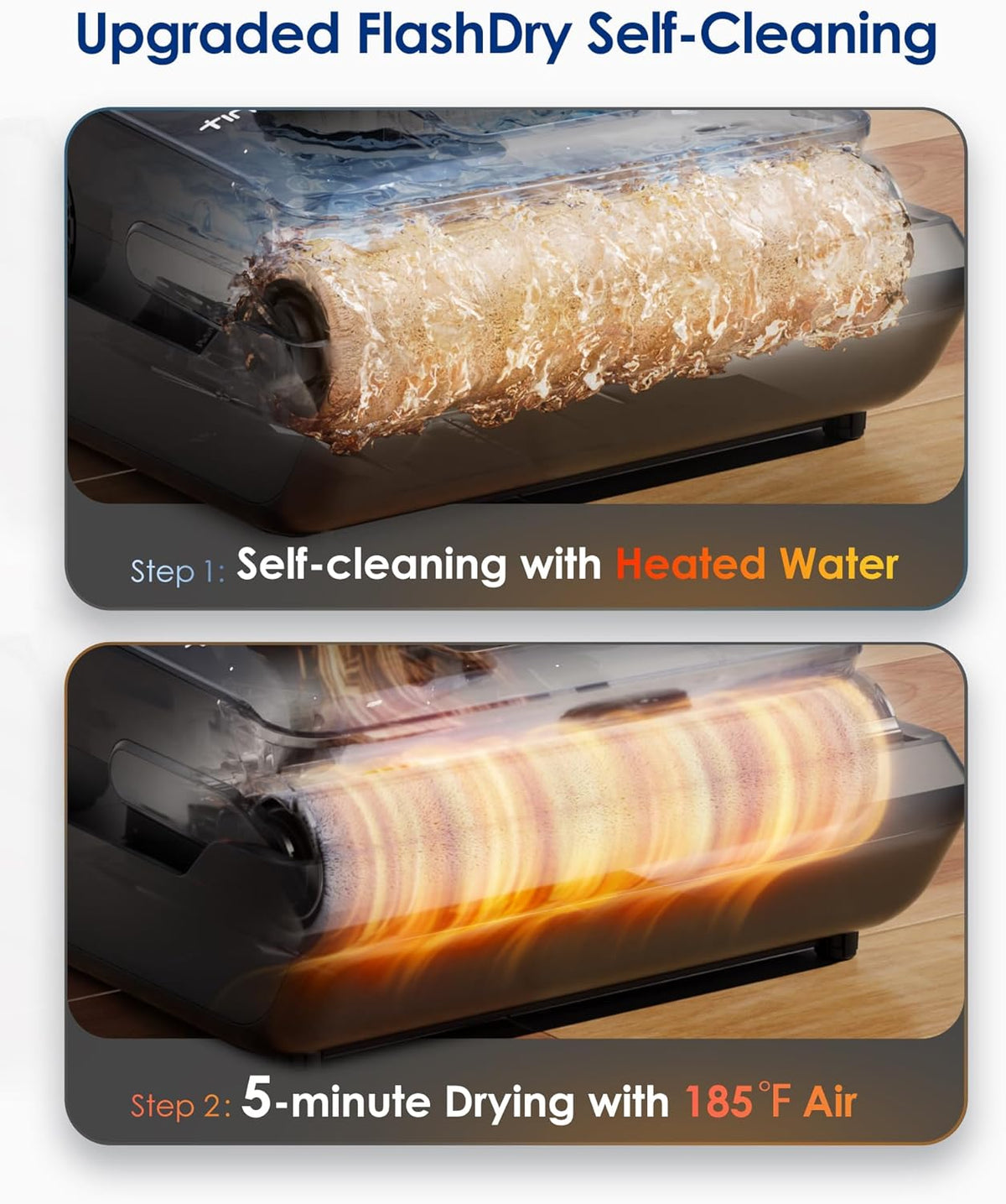 Tineco Floor ONE i6 Stretch Wet Dry Vacuum Cleaner, Vacuum & Mop All in One, 20kpa Powerful