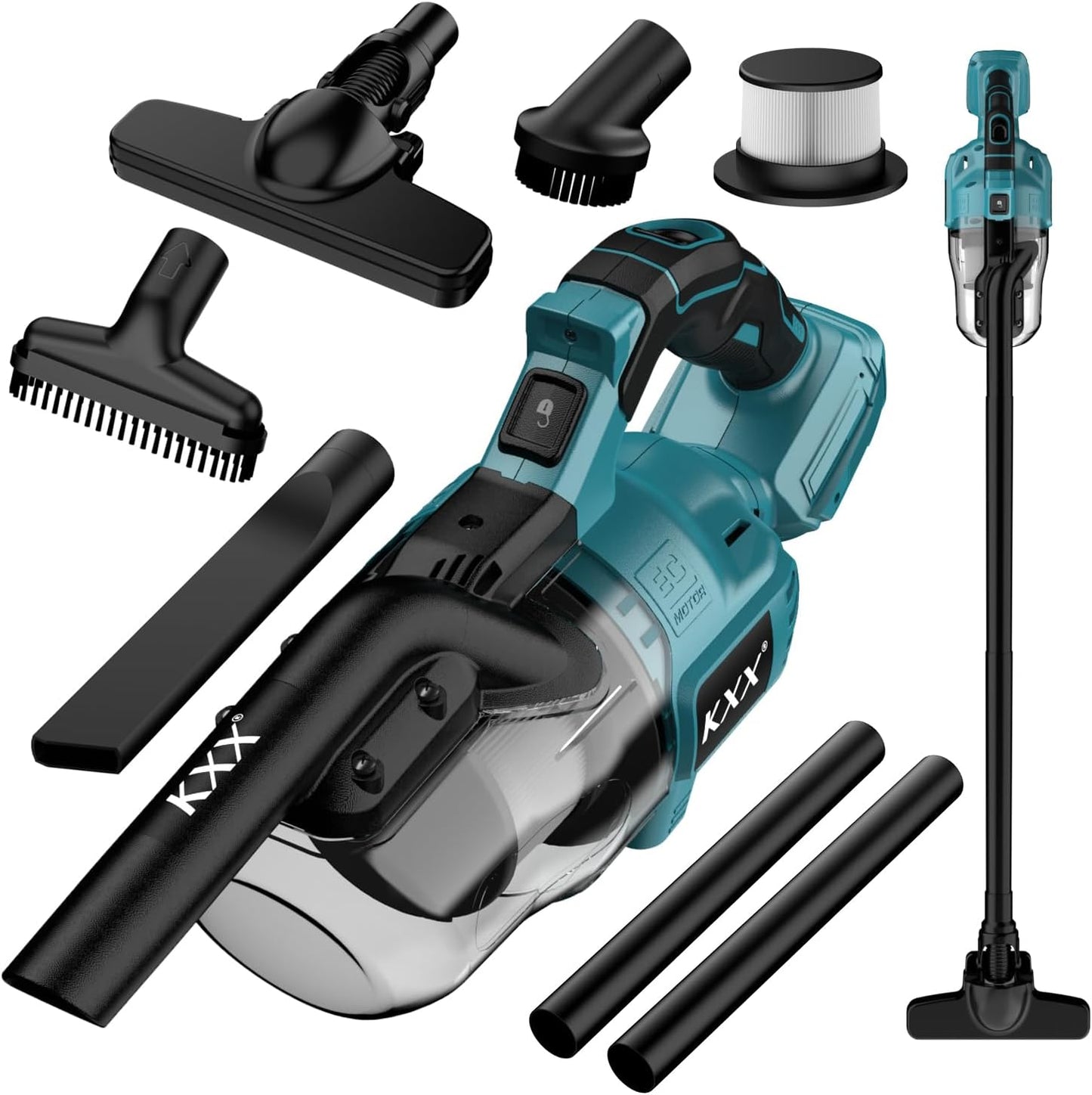 KXX Cordless Vacuum for makita 18V Battery, Handheld Electric Power Vacuum Cleaner for Hardwood