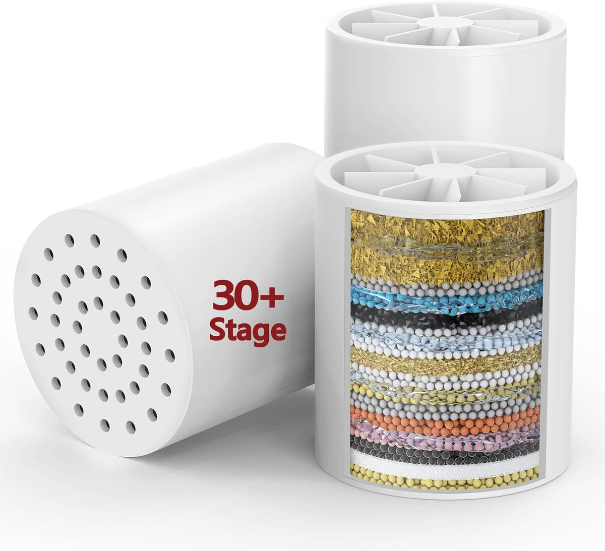3 Pack 33 Stage Universal Shower Filter Replacement Cartridge - Hard Water Purifier Removes