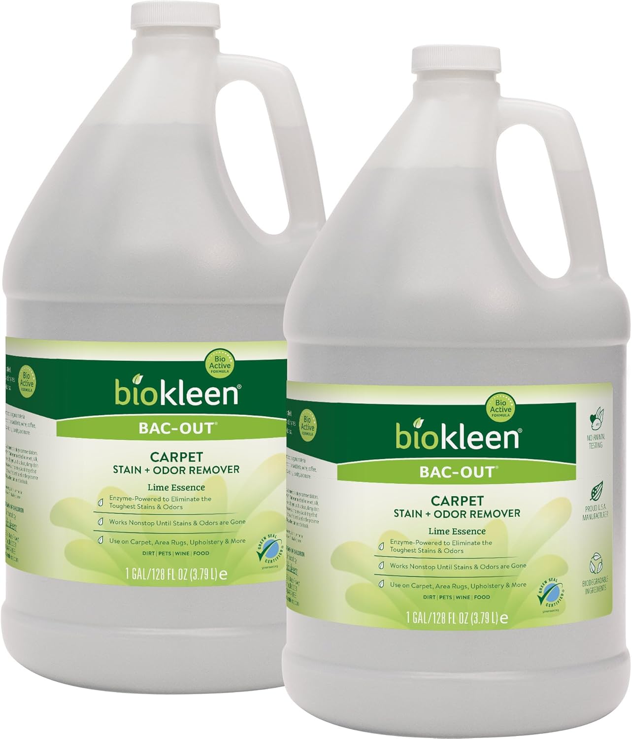 Biokleen Bac-Out Carpet Stain Remover Enzymatic, Destroys Stains & Odors Safely, for Pet Urine