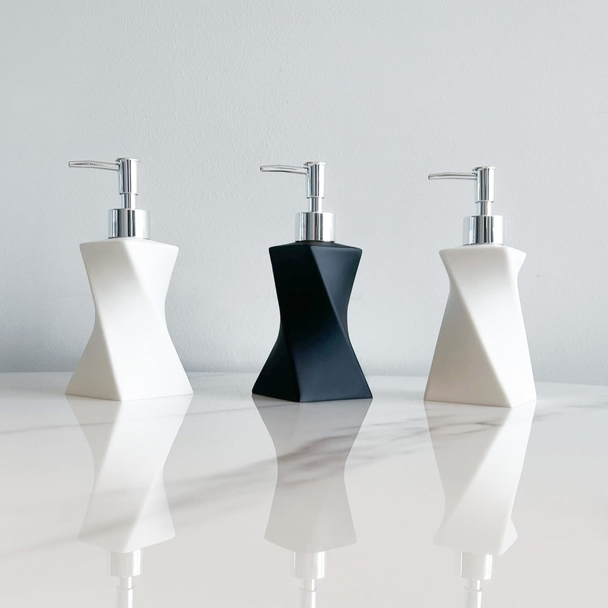 Soap Dispenser Pump Head Replacement 3 Pack, 28/400 Threads Standard Size, for Bathroom and Kitchen