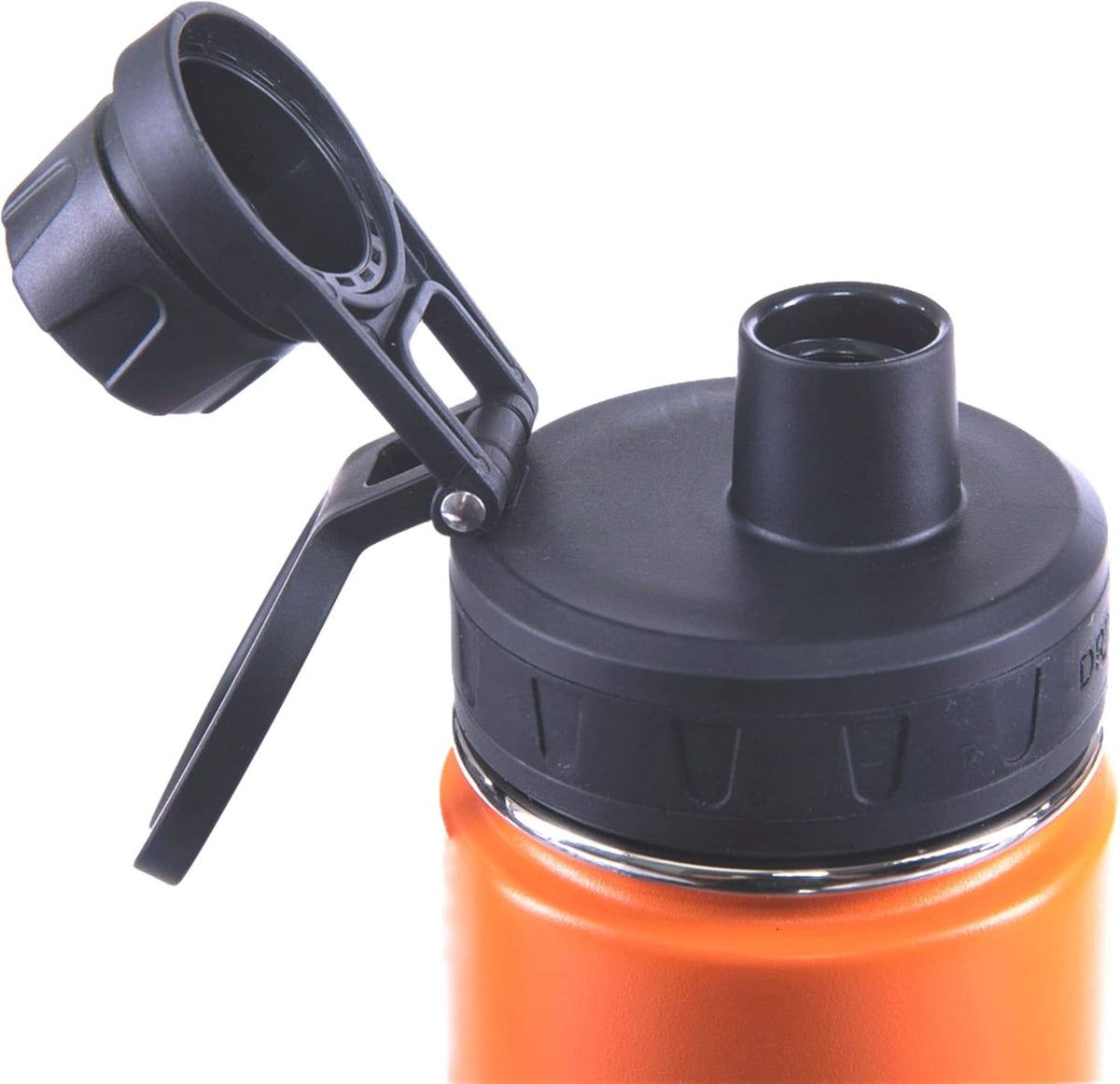 DRINCO Stainless Steel Water Bottle Spout Lid Vacuum Insulated Double Wall Water Bottle Wide Mouth