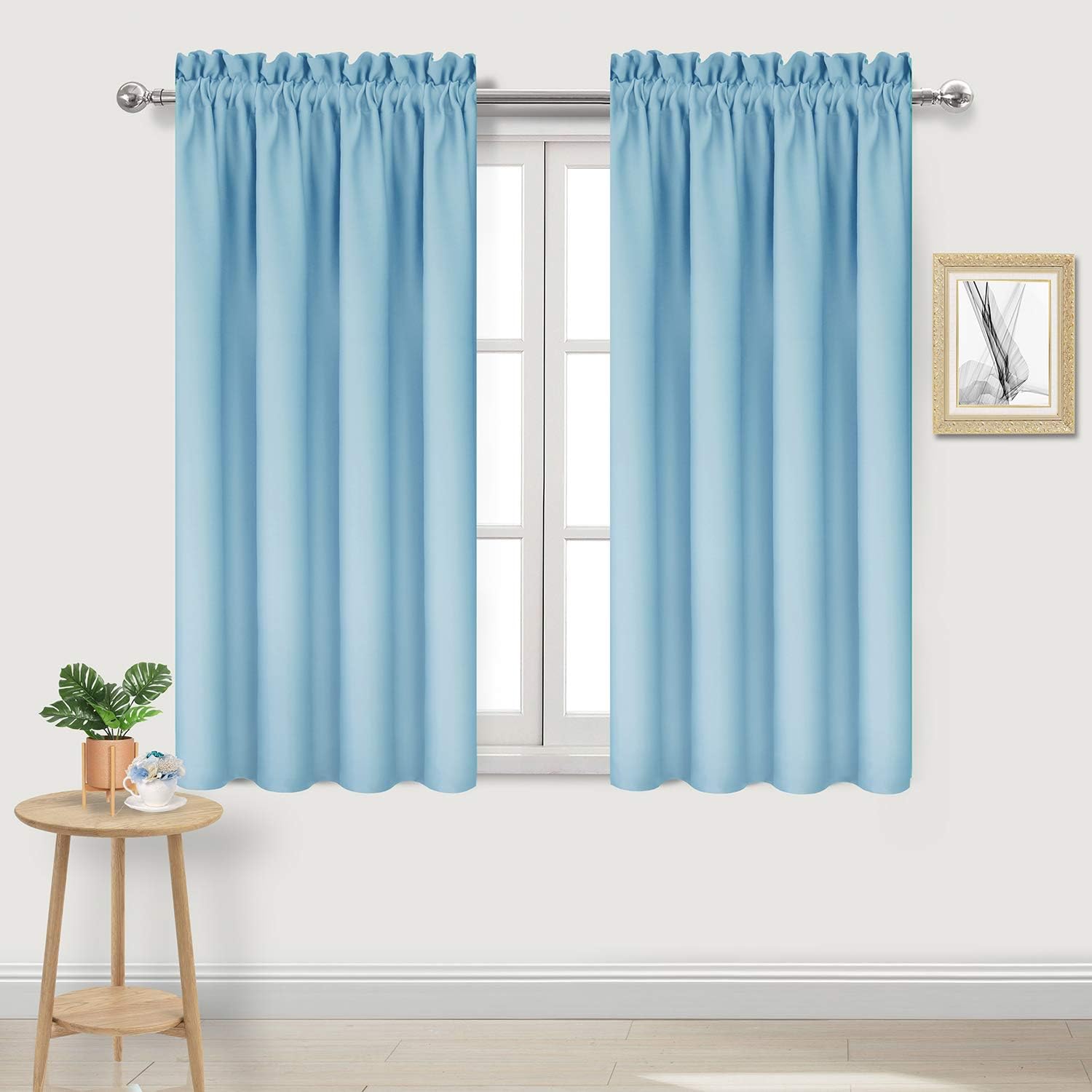 DWCN Blackout Curtains Thermal Insulated Energy Saving Bedroom and Kitchen Curtains Window