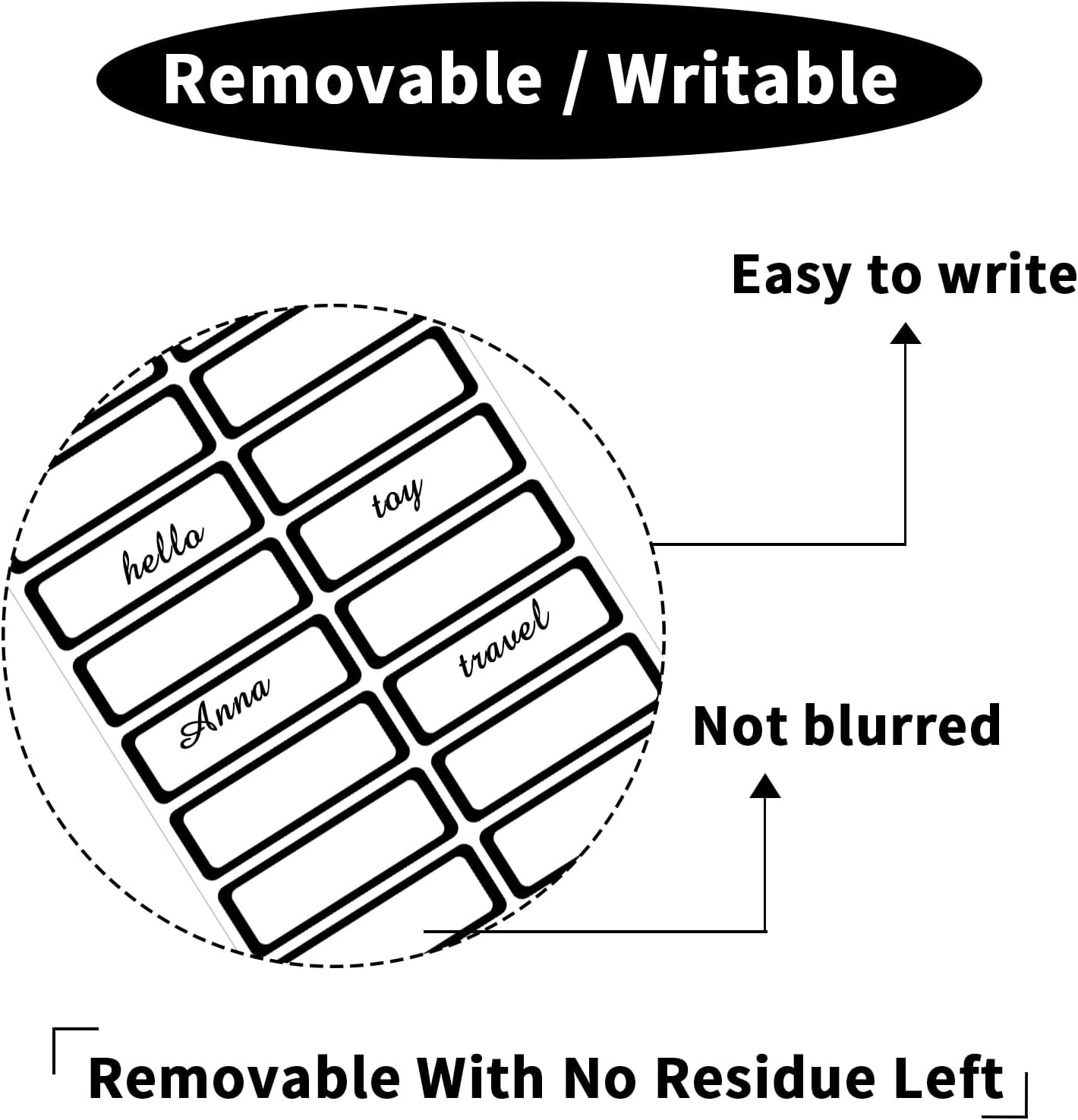 STARLIBOO Color-Coding Removable Labels, Rectangular 1 x 3"" Freezer Labels for Organizing