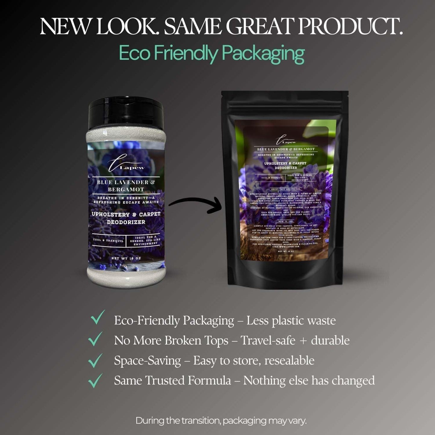 Blue Lavender & Bergamot Carpet Freshener Powder: Powerful Odor Eliminator for Home, Upholstery