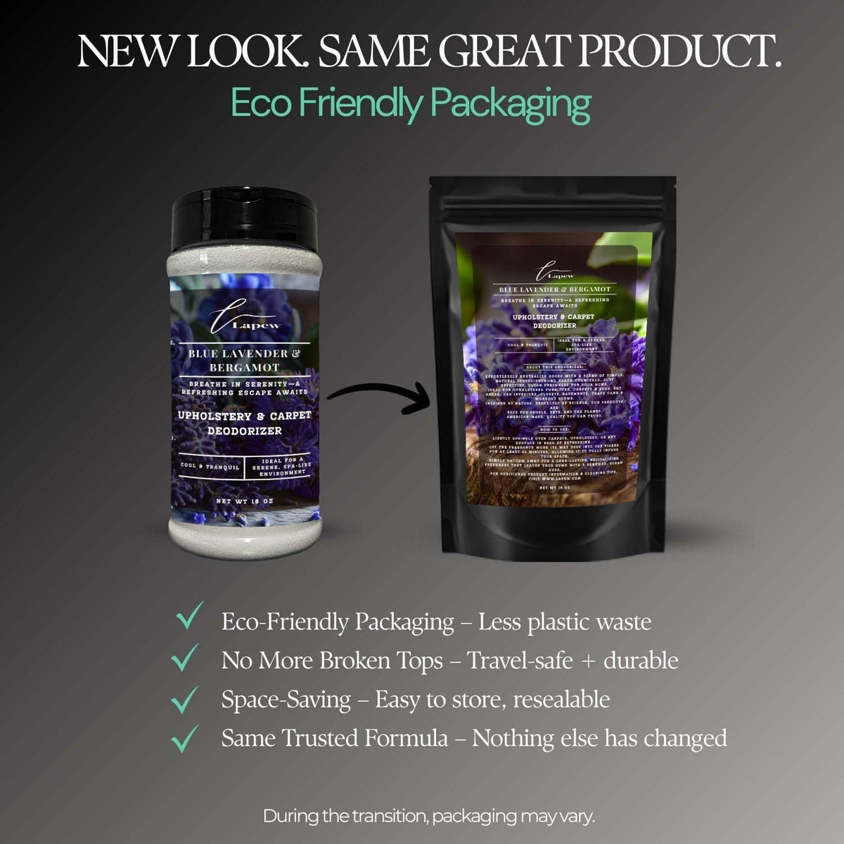 Blue Lavender & Bergamot Carpet Freshener Powder: Powerful Odor Eliminator for Home, Upholstery