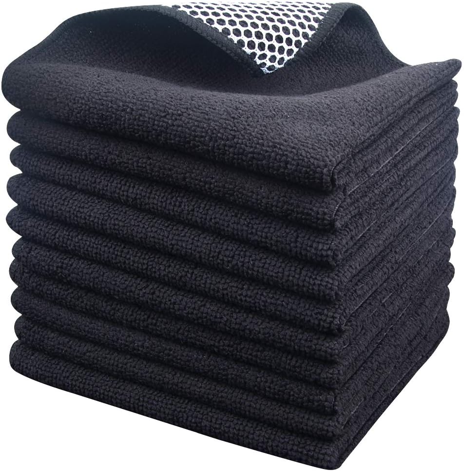 SINLAND Microfiber Dish Cloth for Washing Dishes Dish Washing Rags Best Kitchen Washcloth Cleaning