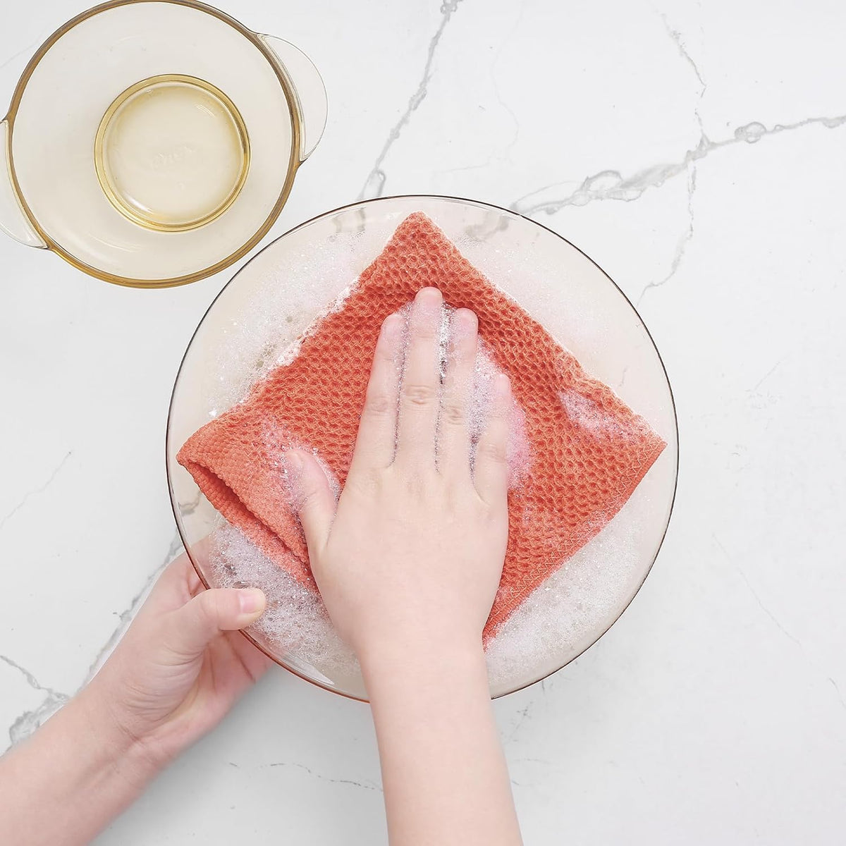 Homaxy 100% Cotton Waffle Weave Kitchen Dish Cloths, Ultra Soft Absorbent Quick Drying Dish Towels