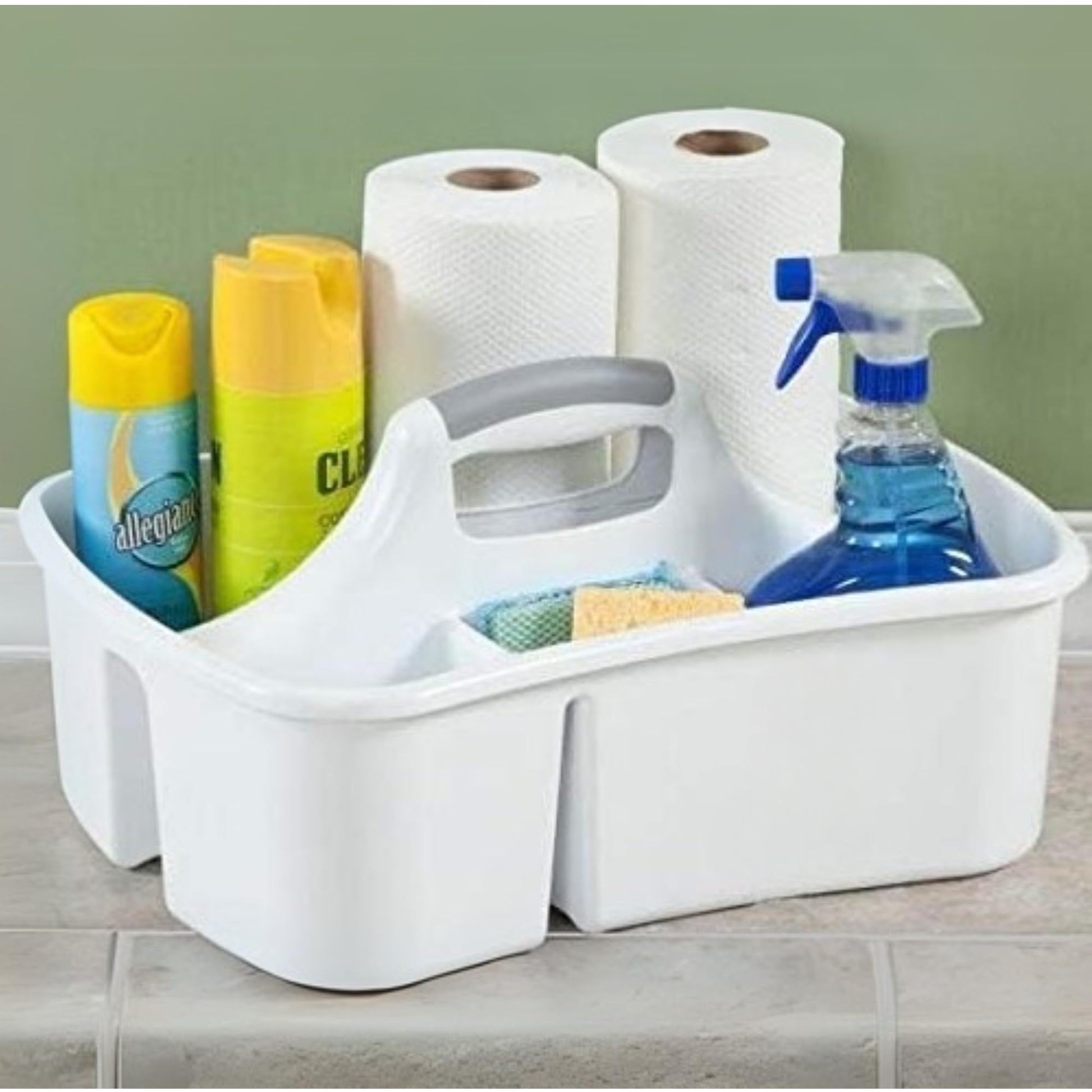 JOEY'Z Extra Large 5 Gallon Divided Cleaning Caddy Organizer with Handle