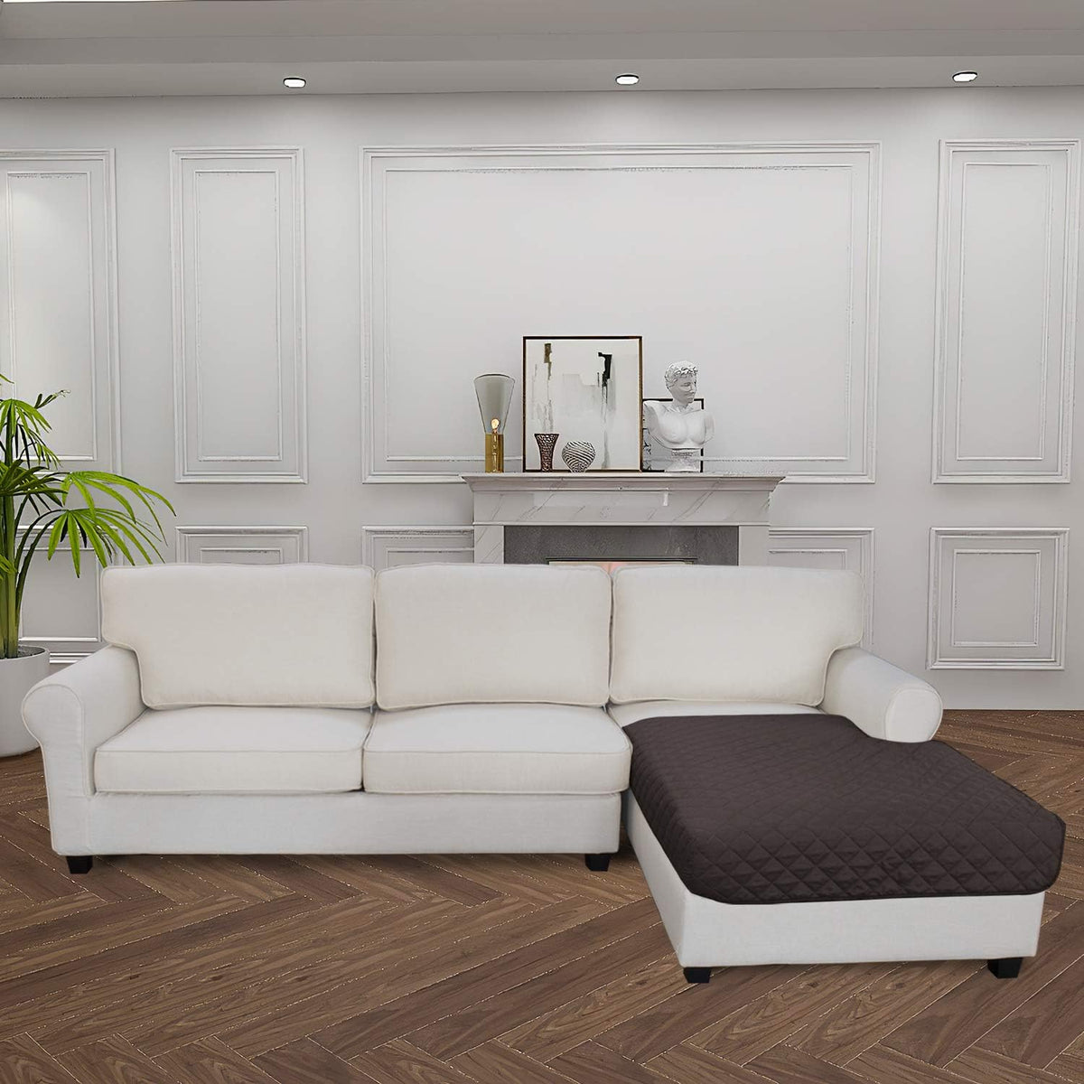 Easy-Going Sectional Couch Covers for Dogs L Shape Sofa Cover Reversible Sofa Slipcover Chaise