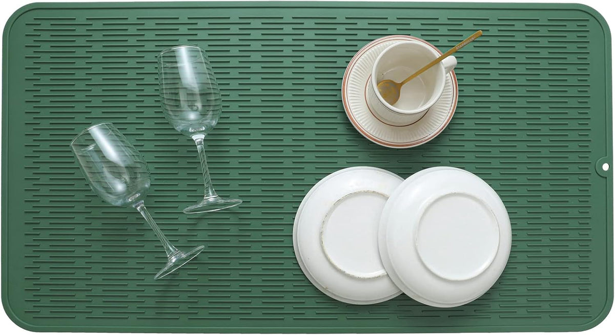 Silicone Dish Drying Mat for Multiple Usage,Easy clean,Eco-friendly,Heat-resistant Silicone Mat for