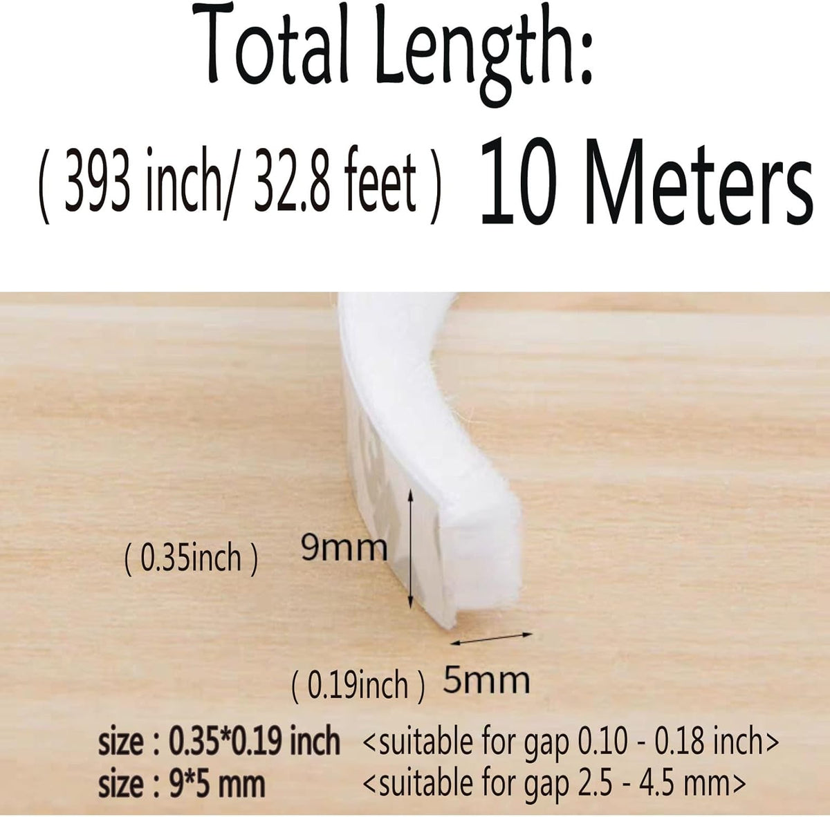 Weather Stripping Brush for Sliding Windows/Doors Frame Side,Pile Self Adhesive Weatherstrip Seal