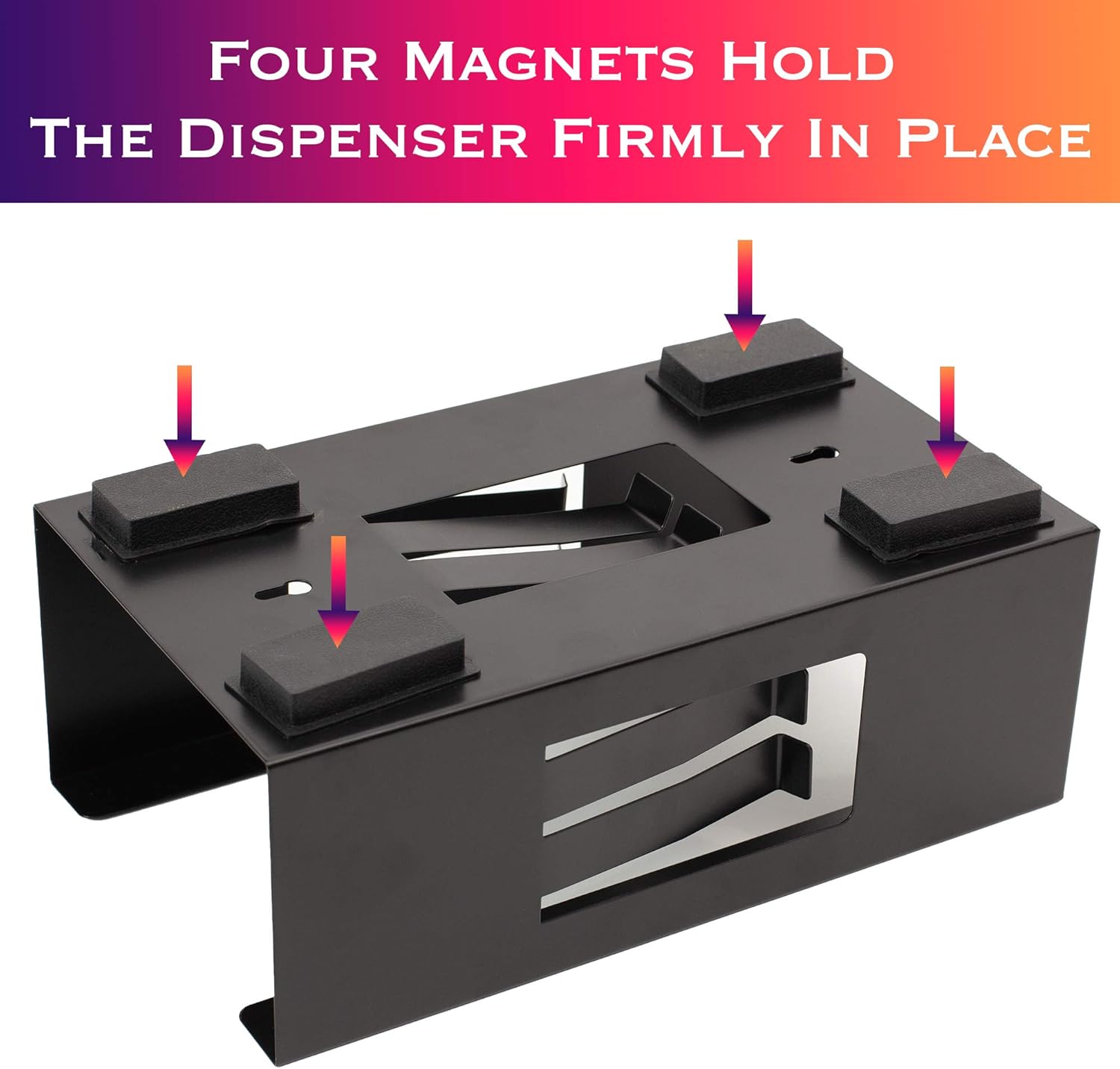 EHOMEA2Z Magnetic Glove Holder,Glove Box Holder,Glove Dispenser,Durable Coated Steel,Space Saving