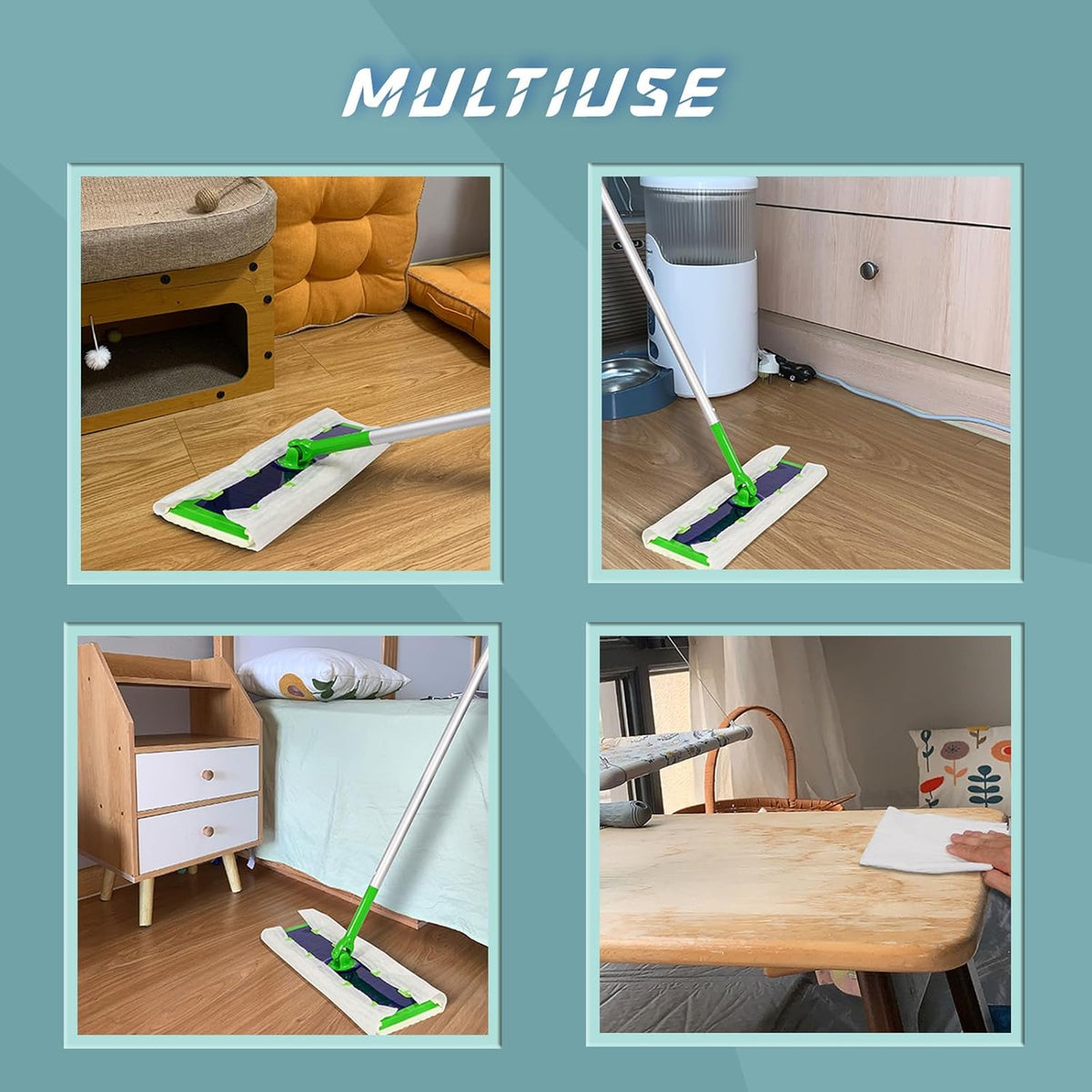 XL Dry Mop Refills 80 Counts Disposable Dusting Cloths Dry Sweeping Refills Dry Duster Cloths Mop