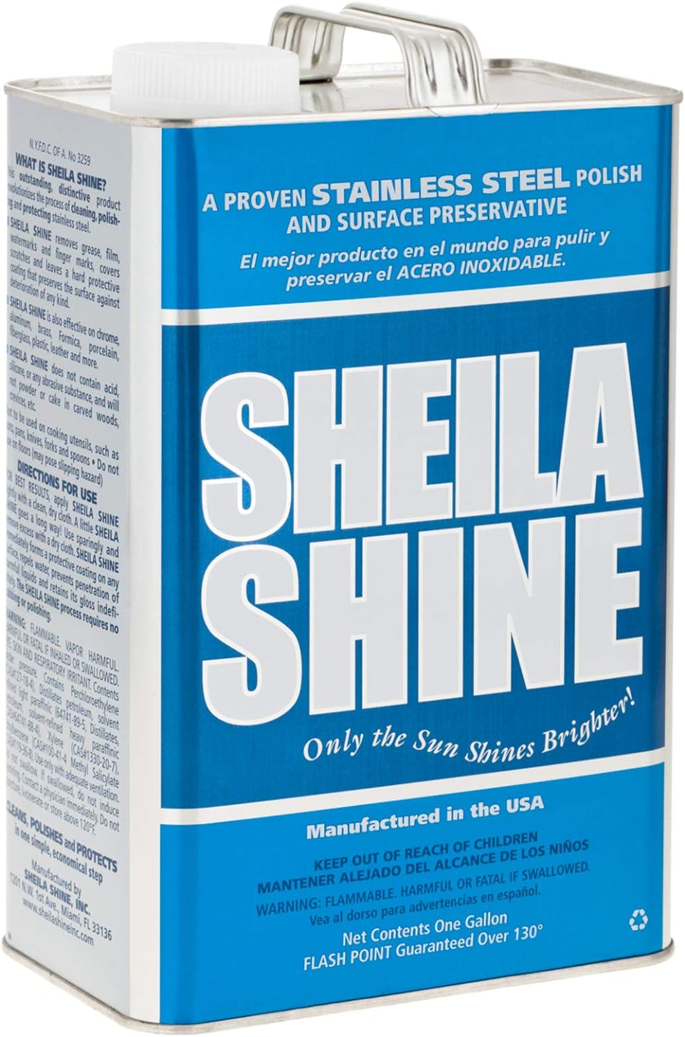 Sheila Shine 1 Gal. Can Stainless Steel Cleaner and Polish, Protects Household Kitchen Surfaces
