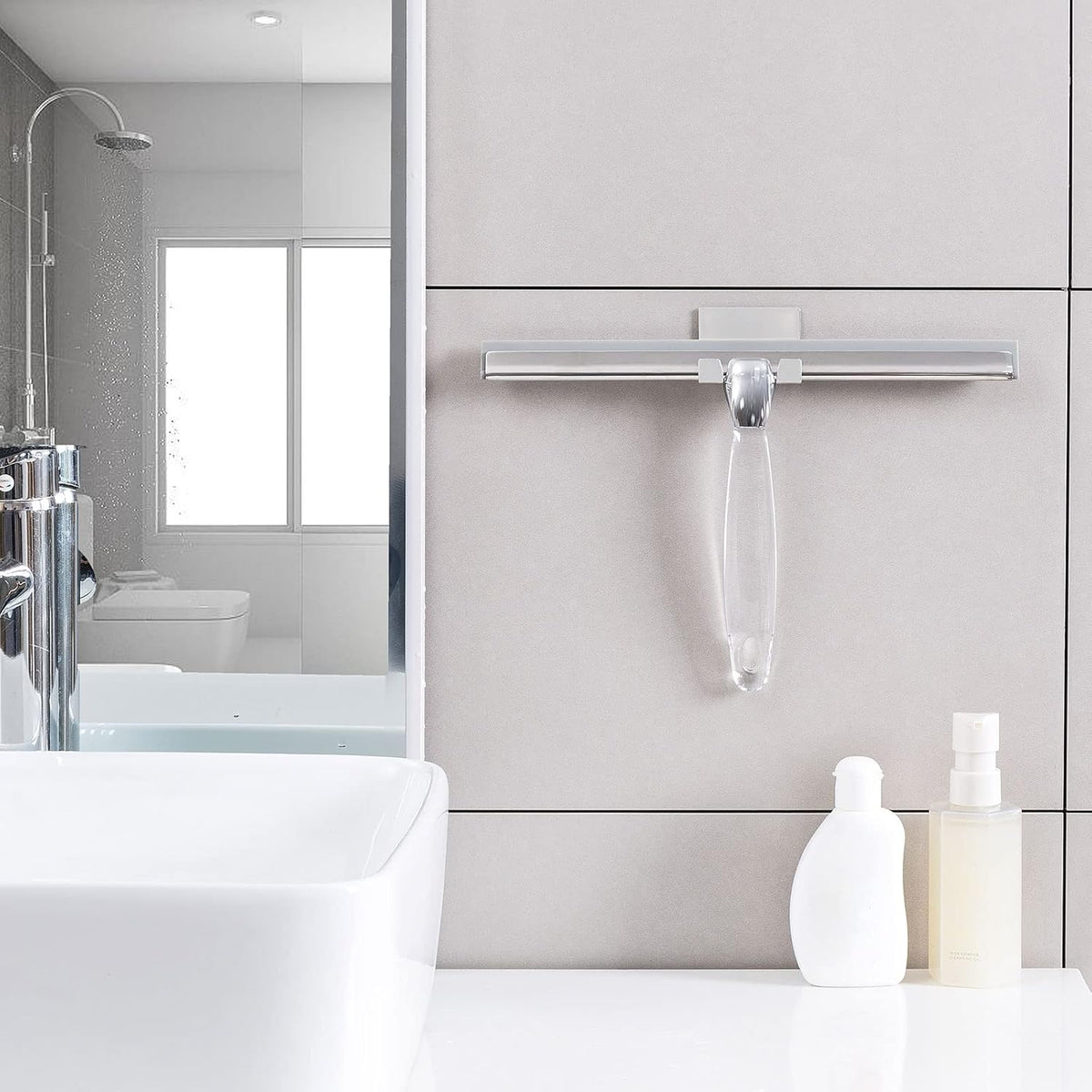 Ettori Shower Squeegee for Glass Door, Squeegee for Shower Glass Door, Bathroom, Window and Car
