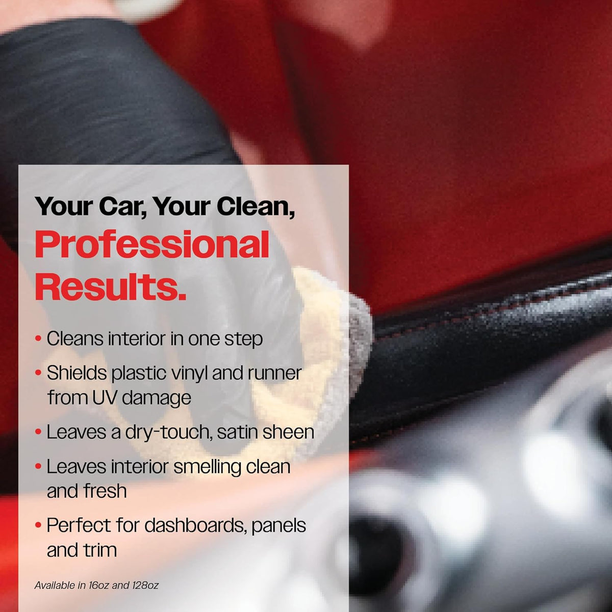 Malco Clean & Shine Interior Car Cleaner and Dressing – Restore Leather, Plastic and Vinyl Surfaces