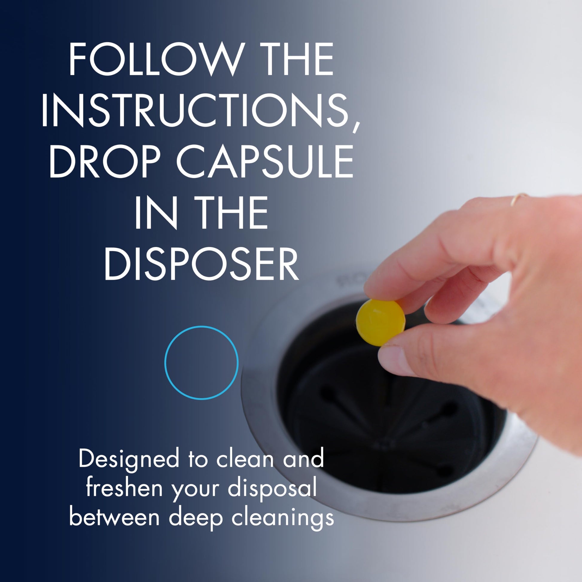 Glisten Garbage Disposer Freshener, Lemon Scent Deodorizer, 10 Capsules – view 3