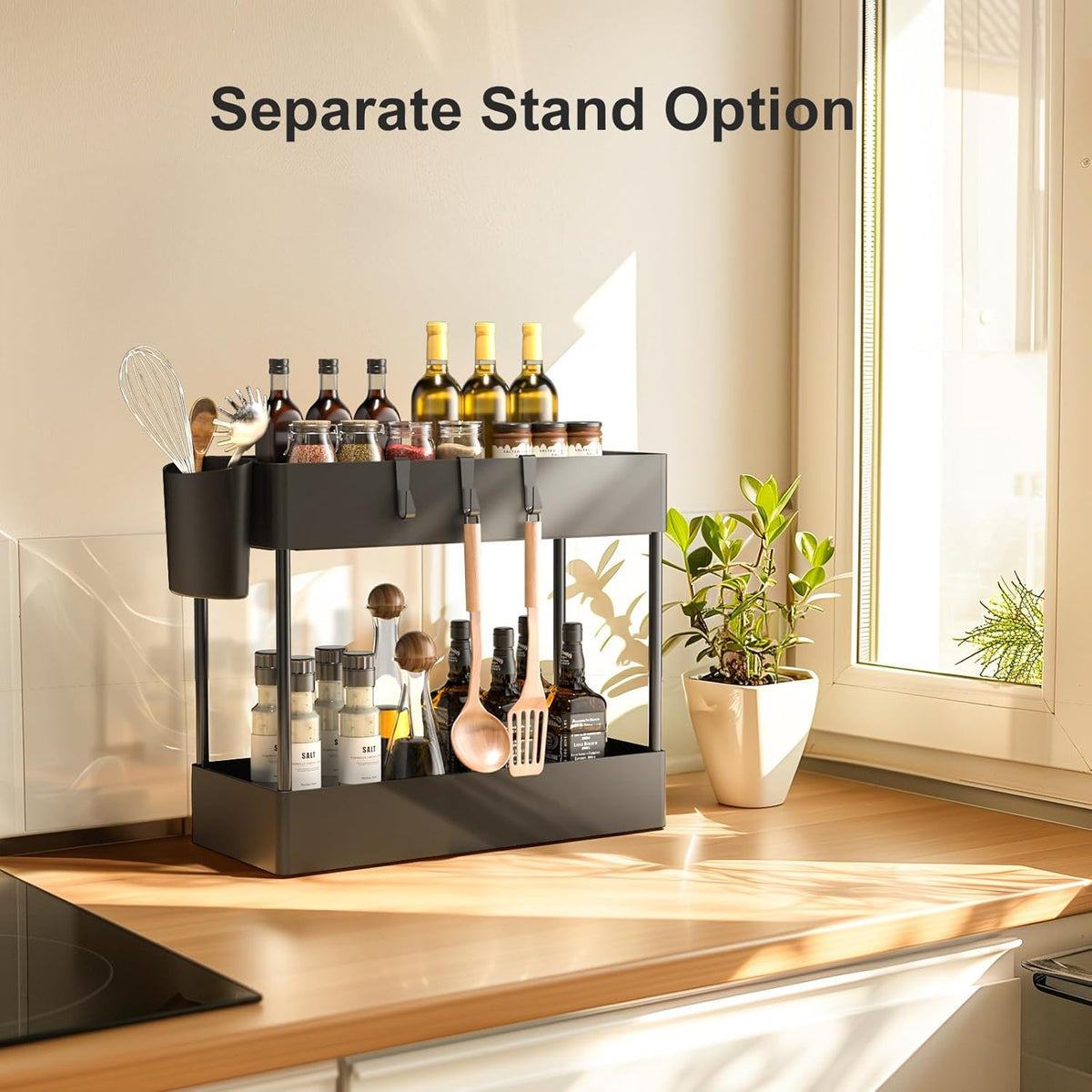 Pipishell Slim Storage Cart with Wheels - Bathroom Cart Organizer Storage, 4Tier Rolling Carts for