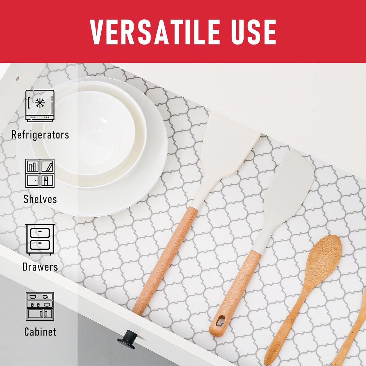 Cooyes 2 in 1 Refrigerator Liners & Fresh mats for Fridge Drawer and Glass Shelves, Absorbent Cloth
