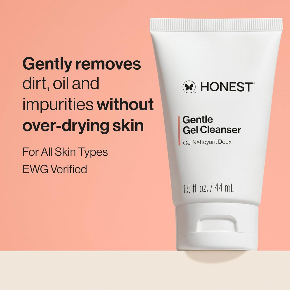 Honest Beauty Mini Gentle Gel Daily Face Cleanser | Calms, Refreshes, + Hydrates | Vegan + Safe for