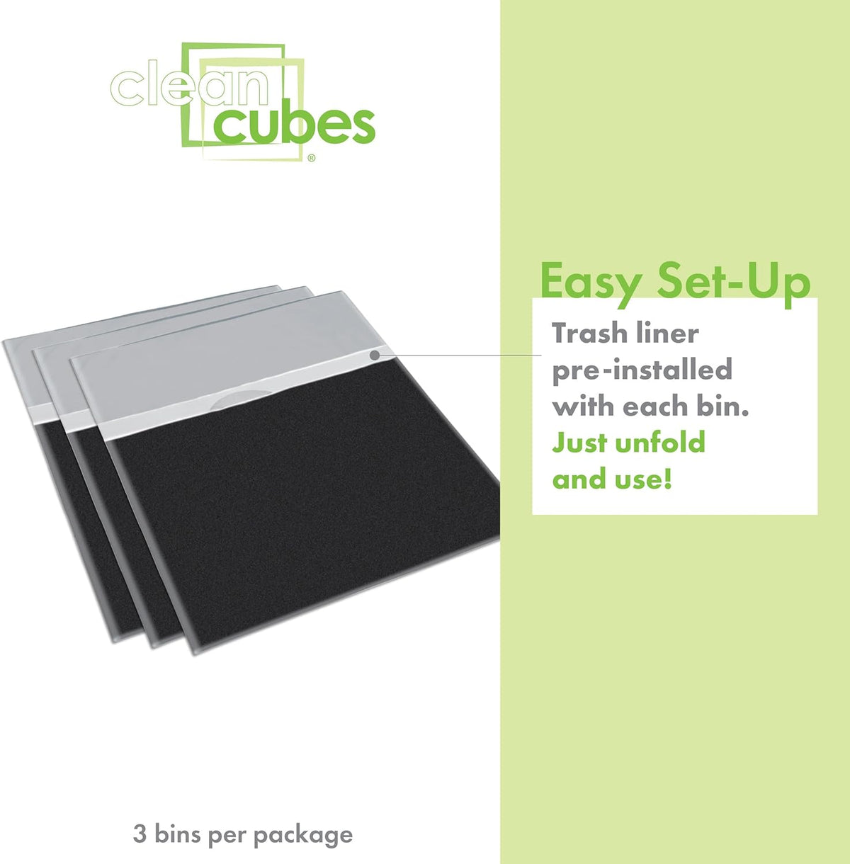 13 Gallon Disposable Trash Cans (6-Pack) with Fitted Trash Bags - Reusable Garbage and Recycling