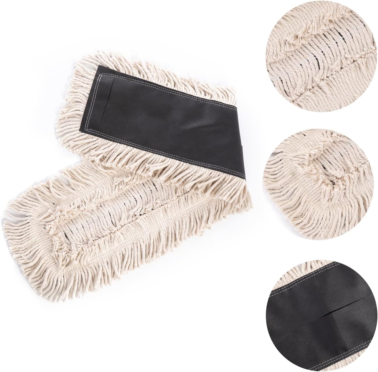 Matthew Cleaning 36'' High Strength Disposable Dust Mop Cotton Cut-end Yarn Mop Replacement Heads