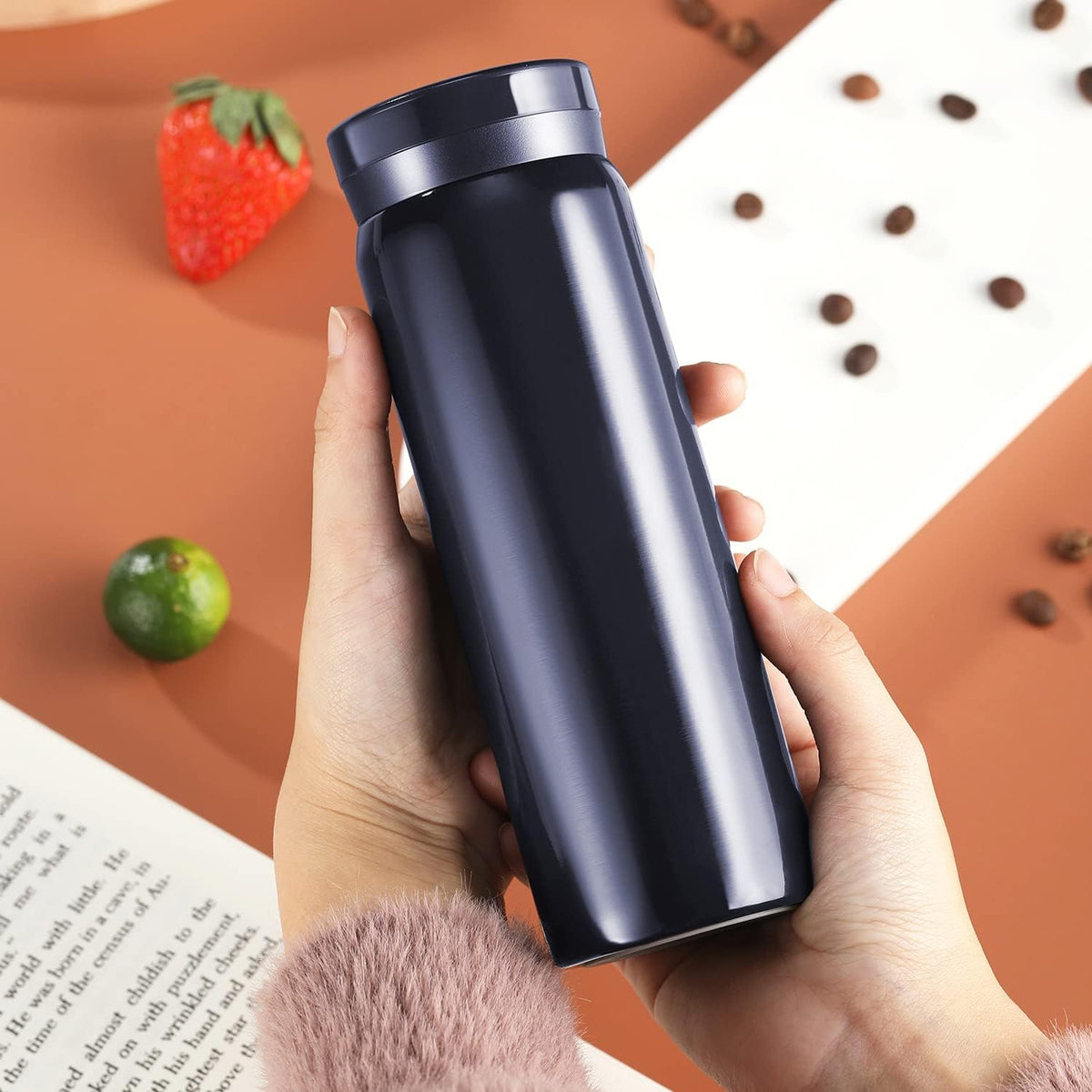 Mini Thermos Cute Water Bottle - 7 oz Tiny Insulated Vacuum 18/10 Stainless Steel Small Flask