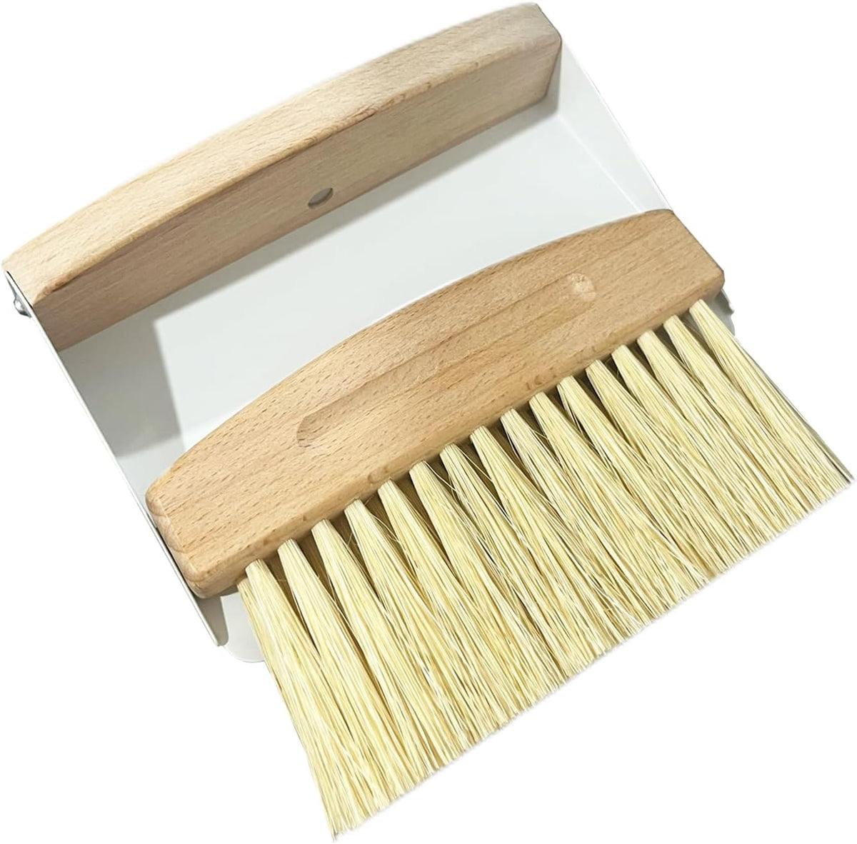Mini Broom and Dustpan Set Small Metal Dustpan and Brush Set Hand Whisk Broom for Home Office