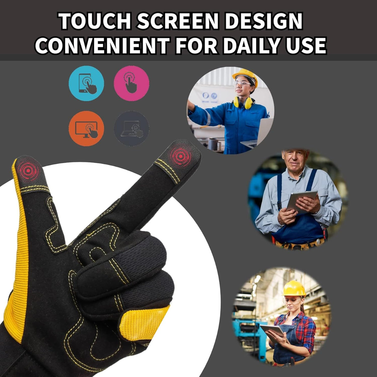 Thorn Proof&Puncture Resistant Gardening Gloves with Grip,Garden Gloves for Women, Leather Work