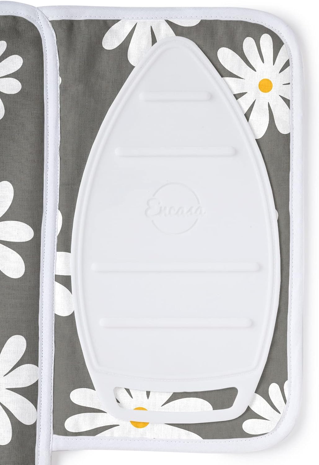 Encasa Homes Ironing Mat/Pad (Small 28"x20") with 3mm Padding & Silicone Iron Rest for Steam