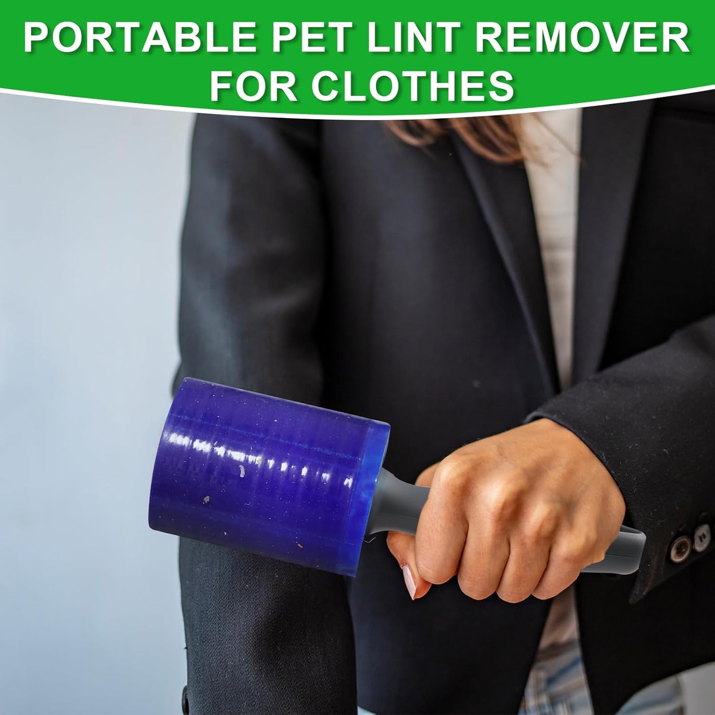 Lint Roller for Pet Hair 500 Sheets Extra Sticky Pet Hair Remover for Clothes Furniture Carpet