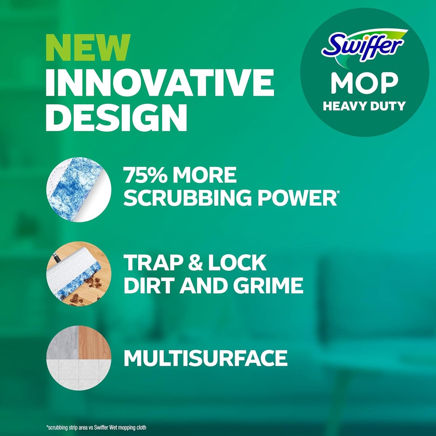 Swiffer Sweeper Pet Heavy Duty Multi-Surface Wet Cloth Refills for Floor Mopping and Cleaning