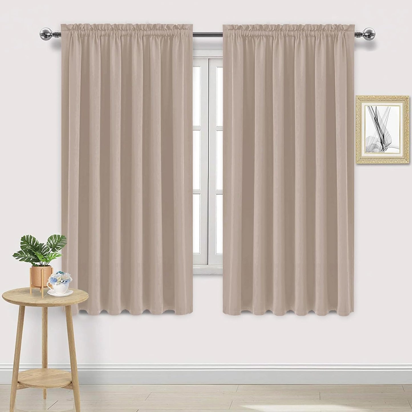 DWCN Blackout Curtains for Living Room Thermal Insulated, Energy Saving & Noise Reducing Bedroom